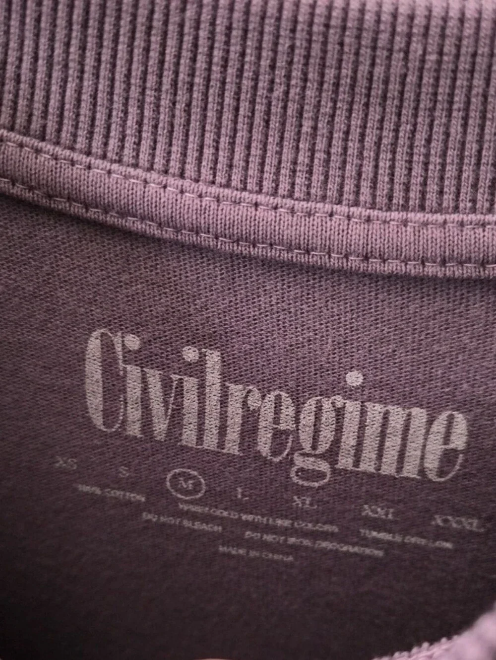 CIVIL REGIME Brand New Without Tags Over Size Medium